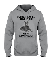 I have plans with my dog German Pinscher Hooded Sweatshirt tile