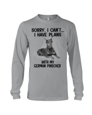 I have plans with my dog German Pinscher Long Sleeve Tee tile