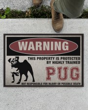 PUG this property is protected Doormat 22.5" x 15" aos-doormat-22-5x15-lifestyle-front-01