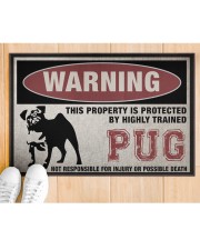 PUG this property is protected Doormat 22.5" x 15" aos-doormat-22-5x15-lifestyle-front-03