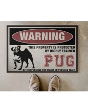 PUG this property is protected Doormat 22.5" x 15" aos-doormat-22-5x15-lifestyle-front-04