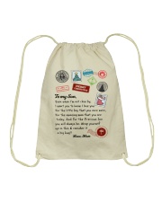 Even When I'm Not Close By Mom To Son Drawstring Bag tile