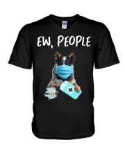 Ew People DogAustralian Cattle dog V-Neck T-Shirt tile