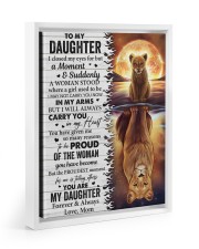 I Closed My Eyes For But A Moment Mom To Daughter Floating Framed Canvas Prints White tile