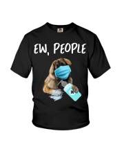 Ew People Dog Wearing A Face Mask Leonberger Youth T-Shirt tile