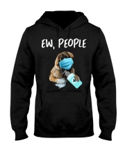 Ew People Dog Wearing A Face Mask Leonberger Hooded Sweatshirt tile