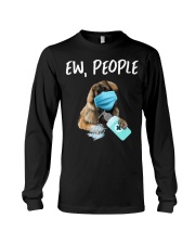 Ew People Dog Wearing A Face Mask Leonberger Long Sleeve Tee tile