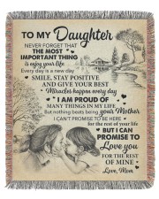 Never Forget The Most Important Thing To Daughter 50x60 - Woven Blanket tile
