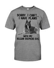 I have plans with my dog Belgian Shepherd Dog Premium Fit Mens Tee tile