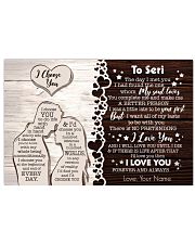 I Choose You The Day I Met You Custom Name Horizontal Poster tile