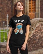 Ew People Dog Wearing A Face Mask Norfolk Terrier Classic T-Shirt apparel-classic-tshirt-lifestyle-06