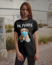 Ew People Dog Wearing A Face Mask Norfolk Terrier Classic T-Shirt apparel-classic-tshirt-lifestyle-18