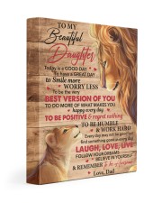Today Is A Good Day Have Great Day Dad To Daughter 11x14 Gallery Wrapped Canvas Prints front