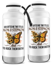 God Gifted Me Two Titles Mom And Stepmom To Mom Vacuum Bottle tile