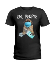 Ew People Dog Wearing A Face Mask English Mastiff Ladies T-Shirt tile