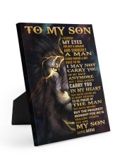 I Closed My Eyes For But A Moment Mom To Son Easel-Back Gallery Wrapped Canvas tile