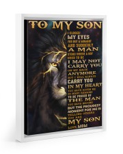 I Closed My Eyes For But A Moment Mom To Son Floating Framed Canvas Prints White tile