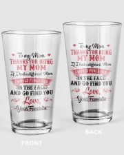 Thanks for being my mom Pint Glass tile