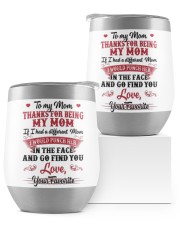 Thanks for being my mom Wine Tumbler tile