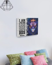 Personalized I AM The Son Of The King Dad To Son 14x11 Gallery Wrapped Canvas Prints aos-canvas-pgw-14x11-lifestyle-front-02