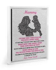 To Mom I've Only Been Your Little One Custom Name Floating Framed Canvas Prints White tile