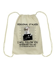 Personal Stalker ShihTzu Drawstring Bag tile