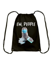 Ew People Dog Wearing A Face Mask Afghan Hound Drawstring Bag tile