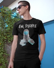 Ew People Dog Wearing A Face Mask Afghan Hound Classic T-Shirt apparel-classic-tshirt-lifestyle-17
