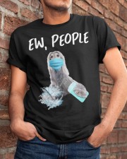Ew People Dog Wearing A Face Mask Afghan Hound Classic T-Shirt apparel-classic-tshirt-lifestyle-26