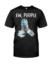 Ew People Dog Wearing A Face Mask Afghan Hound Classic T-Shirt front