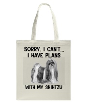 I have plans with my dog ShihTzu Tote Bag tile