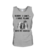 I have plans with my dog ShihTzu Unisex Tank tile