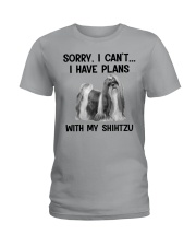 I have plans with my dog ShihTzu Ladies T-Shirt tile