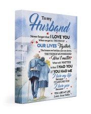 Never Forget That I Love You Wife To Husband 11x14 Gallery Wrapped Canvas Prints front