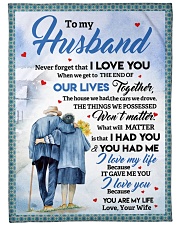Never Forget That I Love You Wife To Husband Fleece Blanket tile
