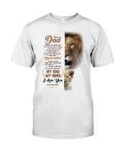 I Know It's Not Easy For A Man Raise Child To Dad Premium Fit Mens Tee tile