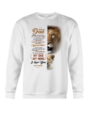 I Know It's Not Easy For A Man Raise Child To Dad Crewneck Sweatshirt tile