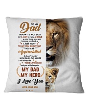 I Know It's Not Easy For A Man Raise Child To Dad Square Pillowcase tile
