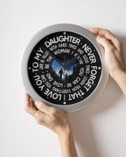 Never Forget That I Love You Dad To Daughter Wall Clock aos-wall-clock-lifestyle-front-09