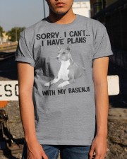 I have plans with my dog Basenji Classic T-Shirt apparel-classic-tshirt-lifestyle-29