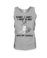 I have plans with my dog Basenji Unisex Tank tile