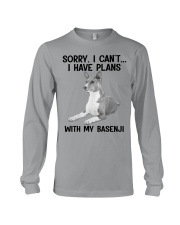 I have plans with my dog Basenji Long Sleeve Tee tile