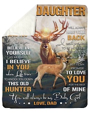 Never Forget That I Love U Deer Dad To Daughter Sherpa Fleece Blanket tile