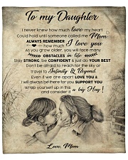 Never Know How Much Love My Heart Mom To Daughter Fleece Blanket - 50" x 60" front
