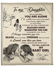 Never Feel That You Are Alone Mom To Daughter Fleece Blanket - 50" x 60" front