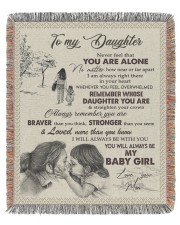 Never Feel That You Are Alone Mom To Daughter 50x60 - Woven Blanket tile