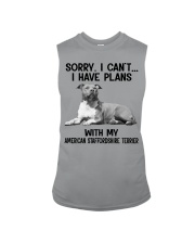I have plans with my dog American Staffordshire Sleeveless Tee tile