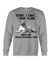 I have plans with my dog American Staffordshire Crewneck Sweatshirt tile