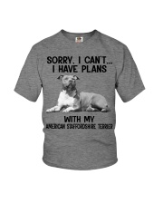 I have plans with my dog American Staffordshire Youth T-Shirt tile