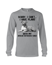 I have plans with my dog American Staffordshire Long Sleeve Tee tile